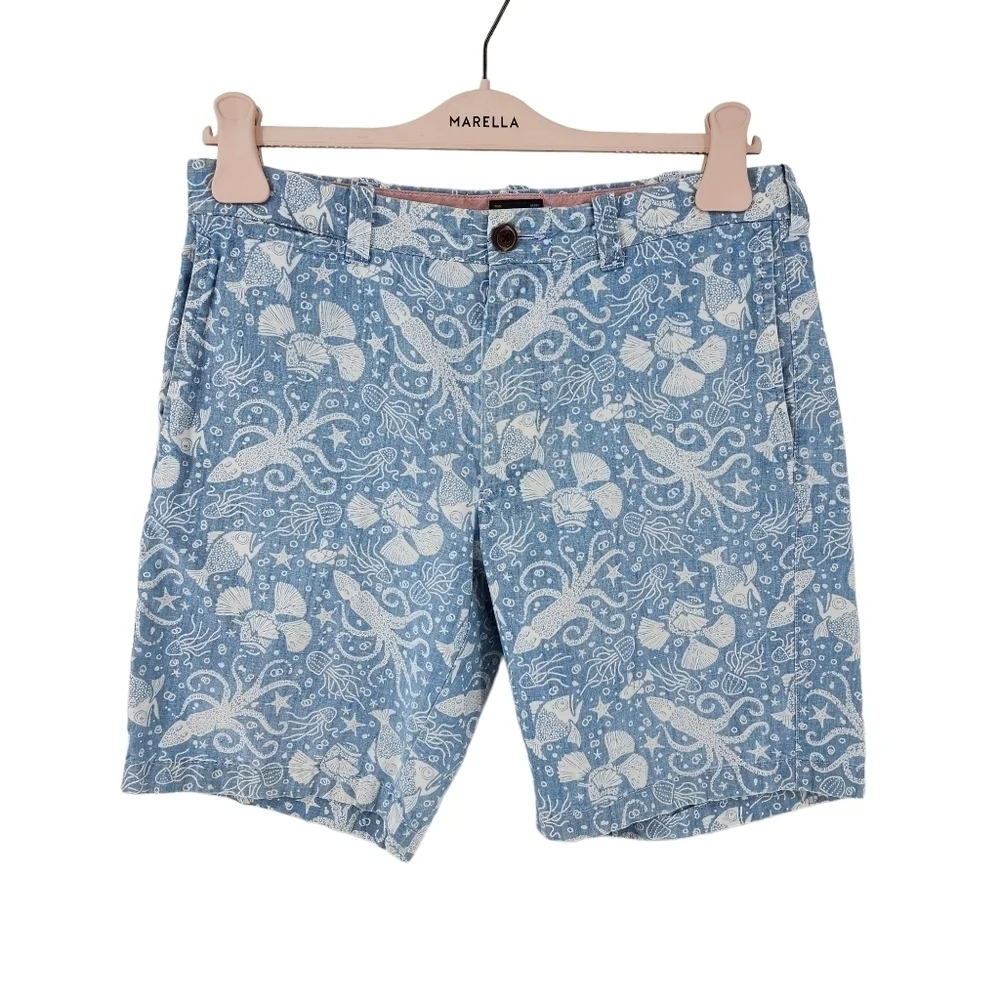 J. Crew Men's Sea Creatures Bermuda Short - Waist 31